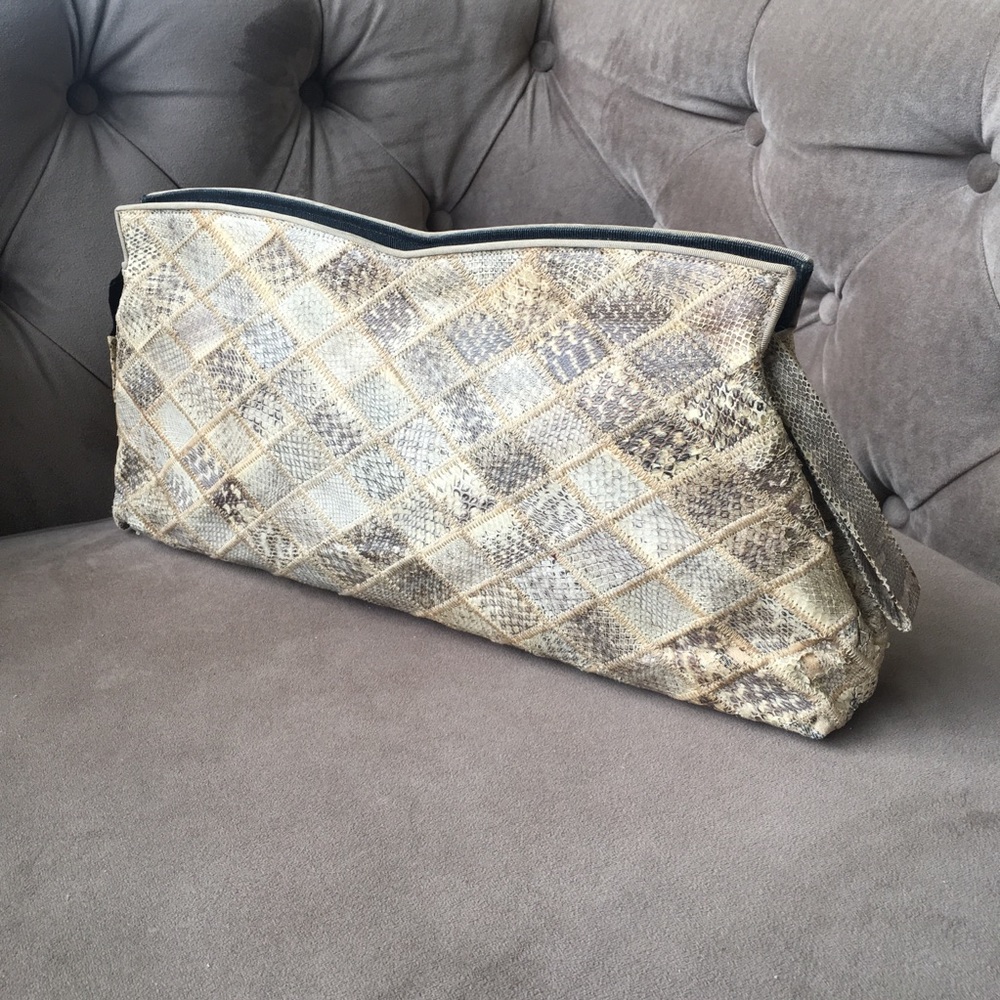 Vintage Snakeskin Clutch